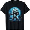 Scary Werewolf Full Moon Halloween Costume Horror Werewolf T-Shirt(1)