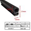 EPDM Steel U-Shaped Anti-Collision & Dustproof Sealing Strip for Cabinets and Electrical Boxes