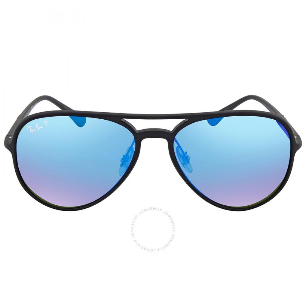 

Chromance Blue Gradient Mirror Aviator Unisex Sunglasses Rb4320ch 601sa1 58