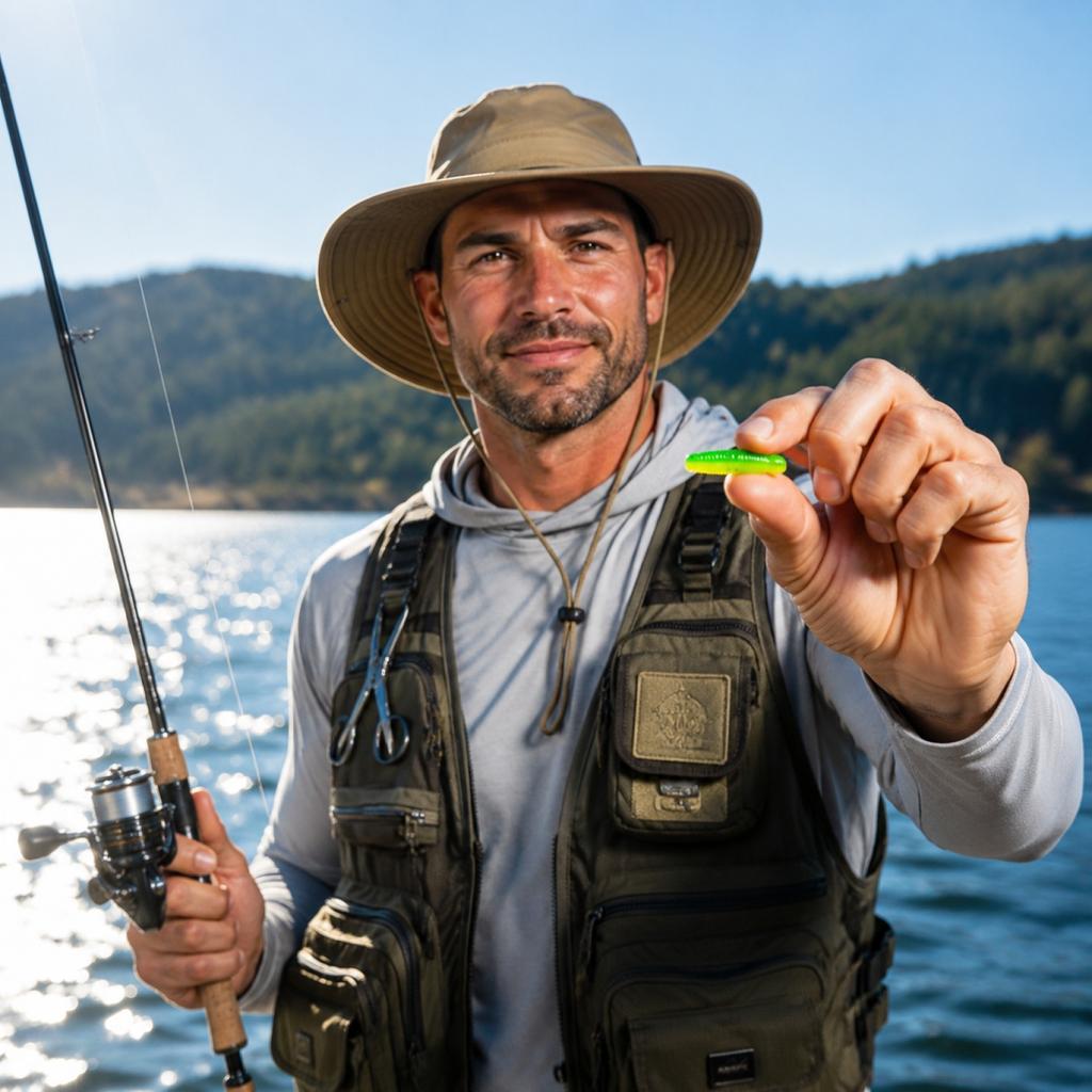 Soft Plastic Fishing Lure 4cm Salt-Infused Worm Bait for Outdoor Freshwater Fishing Bass Pike Blackfish Lure