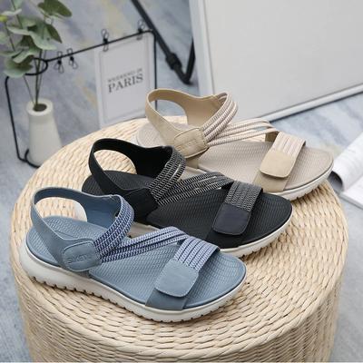 Damen Neue Mode Elegante Sandalen Sommer Neu Outdoor Sport Strand Keilabsatz Höhenerhöhung Damen Bequeme Schuhe mit offener Zehenpartie