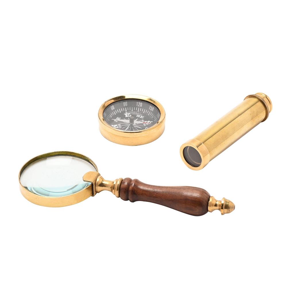Harvey Makin Telescope, Compass & Magnifying Glass Set