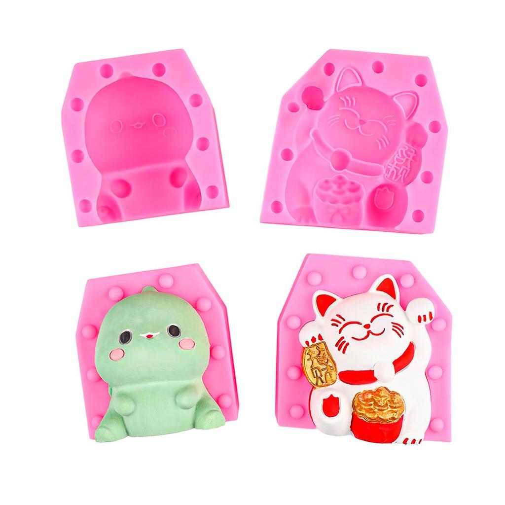 New Year Lucky Cat Money Box Ornament & Cake Decoration Mold