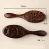 BEPAN Sandalwood Hand Carved Air Cushion Comb with Bamboo Teeth Oval Scalp Massage Brushes Scalp Massage Deep Penetration Styling Comb