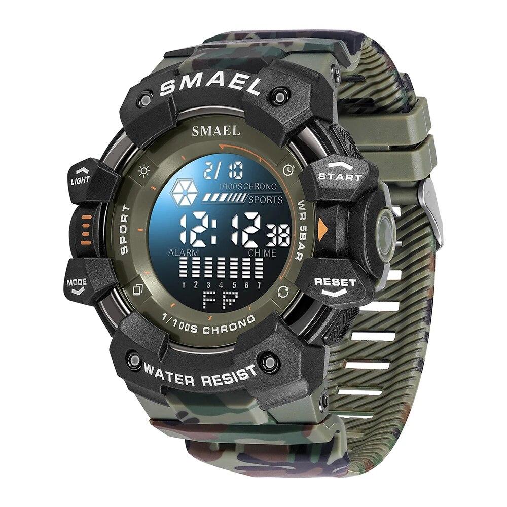 Original Factory Classic Camouflage Colour Digital Wristwatch Men's Watch 8050MC