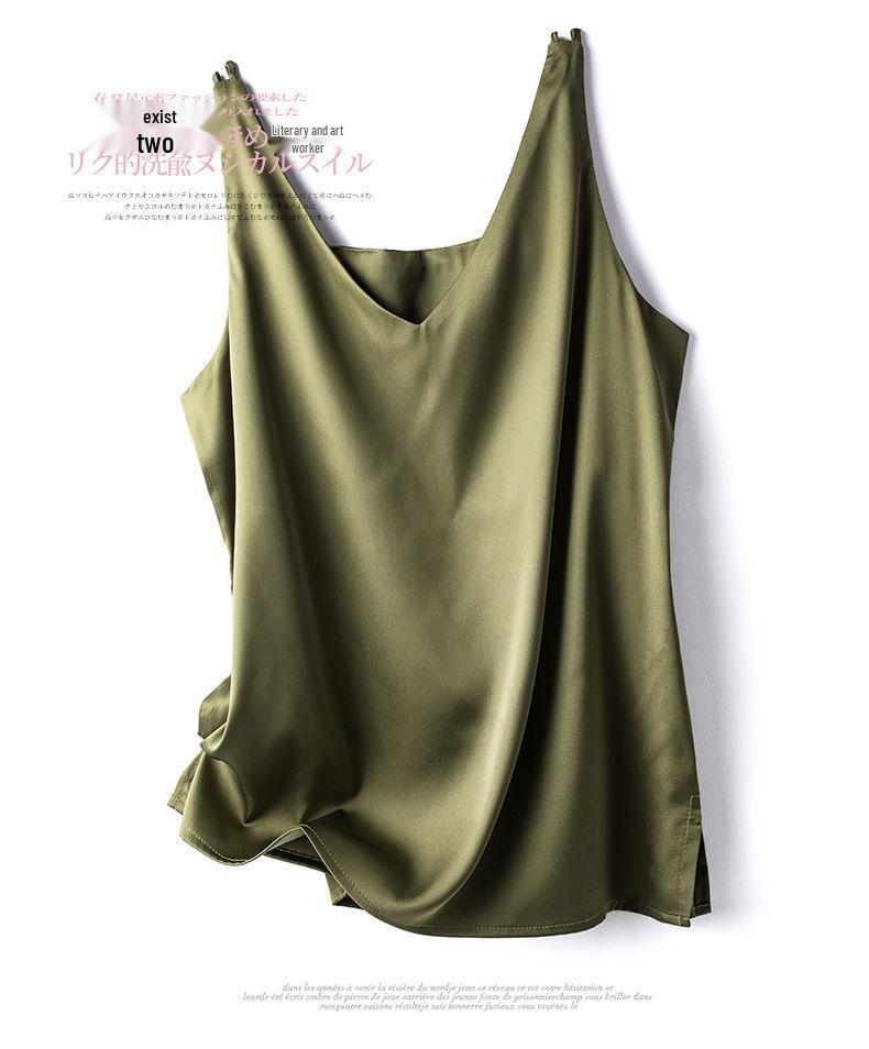 2025 Women's Heavyweight V-Neck Mulberry Silk Camisole 