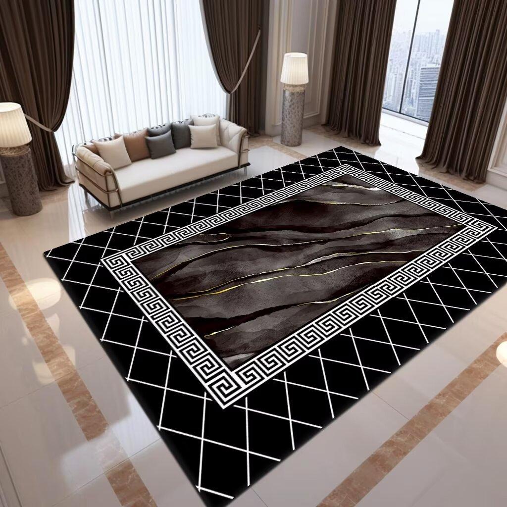 Vintage Ethnic Printed Carpet Non Slip Floor Mat for Living Room Kitchen Entrance Door Balcony Washable Rug Home Hallway Decor