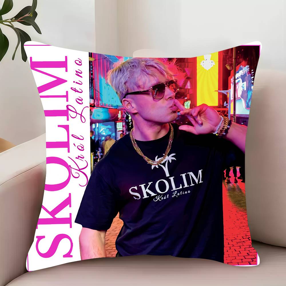 S-Skolim Krol Latino  Pillow Case Decor Protective Covers Comfortable Soft for Sofa Living Room Home Office