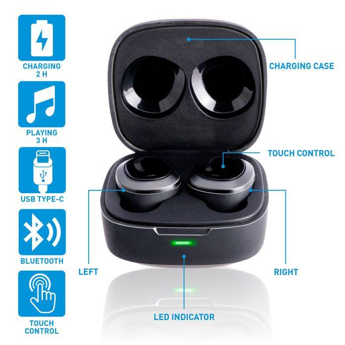 Grundig Ecouteurs Bluetooth Noir