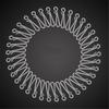100Pcs Fishing Accessories Barrel Swivels Line Wire Snap Swivel Tackle Tool Connector Connecting