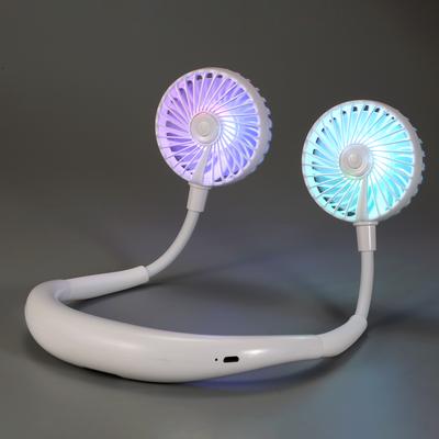 SUMMER Vivavoce collo Banda Da Appendere USB Ricaricabile Dual Fan Mini AIR COOLER