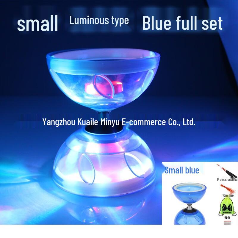 Longchan Kids  Luminous 3-Bearing Soft Rubber Diabolo