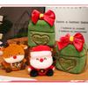 Christmas Gift Box Santa Claus Deer Plush Toy Doll With Pp Cotton Filling For Holiday Decor And Gift Giving