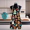 "Christmas Gingerbread Man Apron In Various Sizes, Festive Kitchen Cooking Accessory, Perfect Gift for Holiday Season"