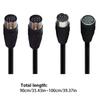 DIN 13 PIN Male To Male/Female Electrical Signal Control Cable S-Video Power Signal Extension Cable for Stage Atomizer