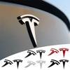 GQNBY1 Car Hood Front Bonnet Grill Rear Trunk Emblem Logo Badge Sticker Decal For Model 3 Model Y Model S Model X Roadster SpaceX