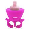 Nail Polish Holder - Silicone - Wearable Finger - Anti-Spill - Portable - Rose Red