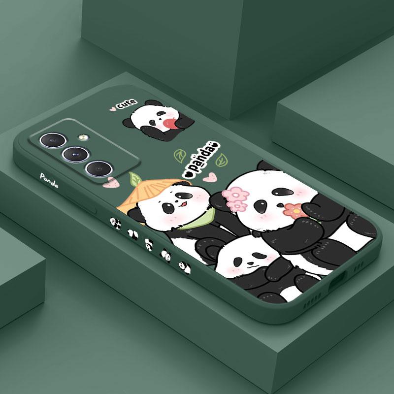 Panda House Phone Case For Samsung Galaxy A17 A56 A36 A26 A16 A06 A54 A34 A24 A14 A55 A35 A25 A15 A05 A05S A04S A04E 4G 5G Cover