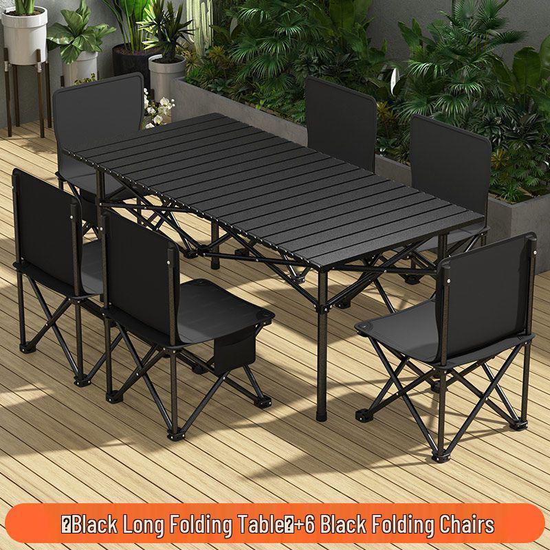 Portable Folding Outdoor Picnic and Camping Table & Chair Set