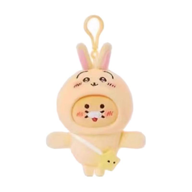 Chiikawa Hachiware Adorable Character Plush Keyring With Magnet For School Bag