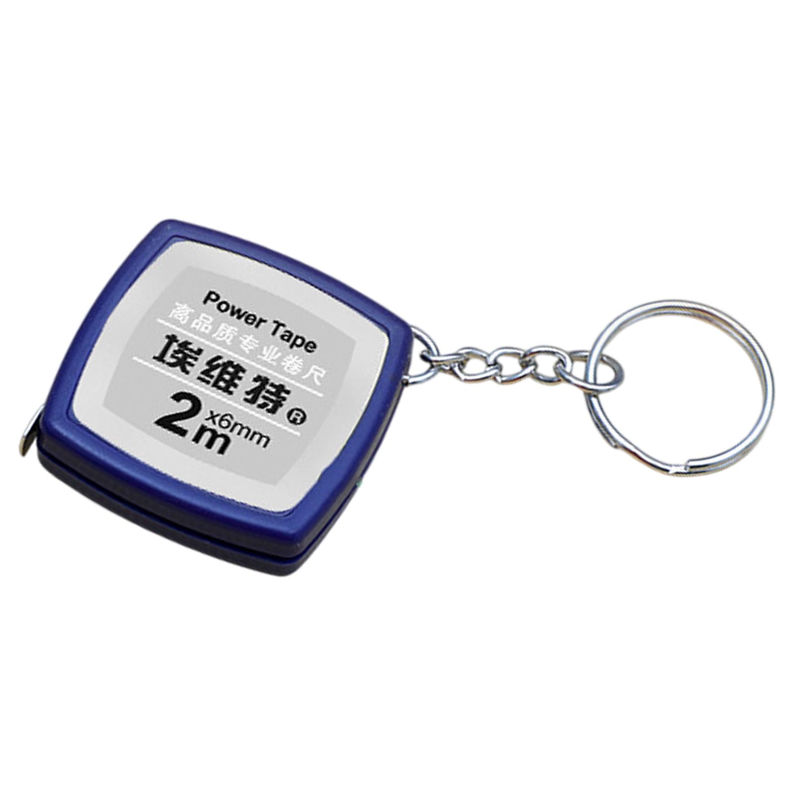 

Мини стальная рулетка 2 м Портативные дизайны Измерение с четкой шкалой Легко носить для дома, DIY и профессионального использования B