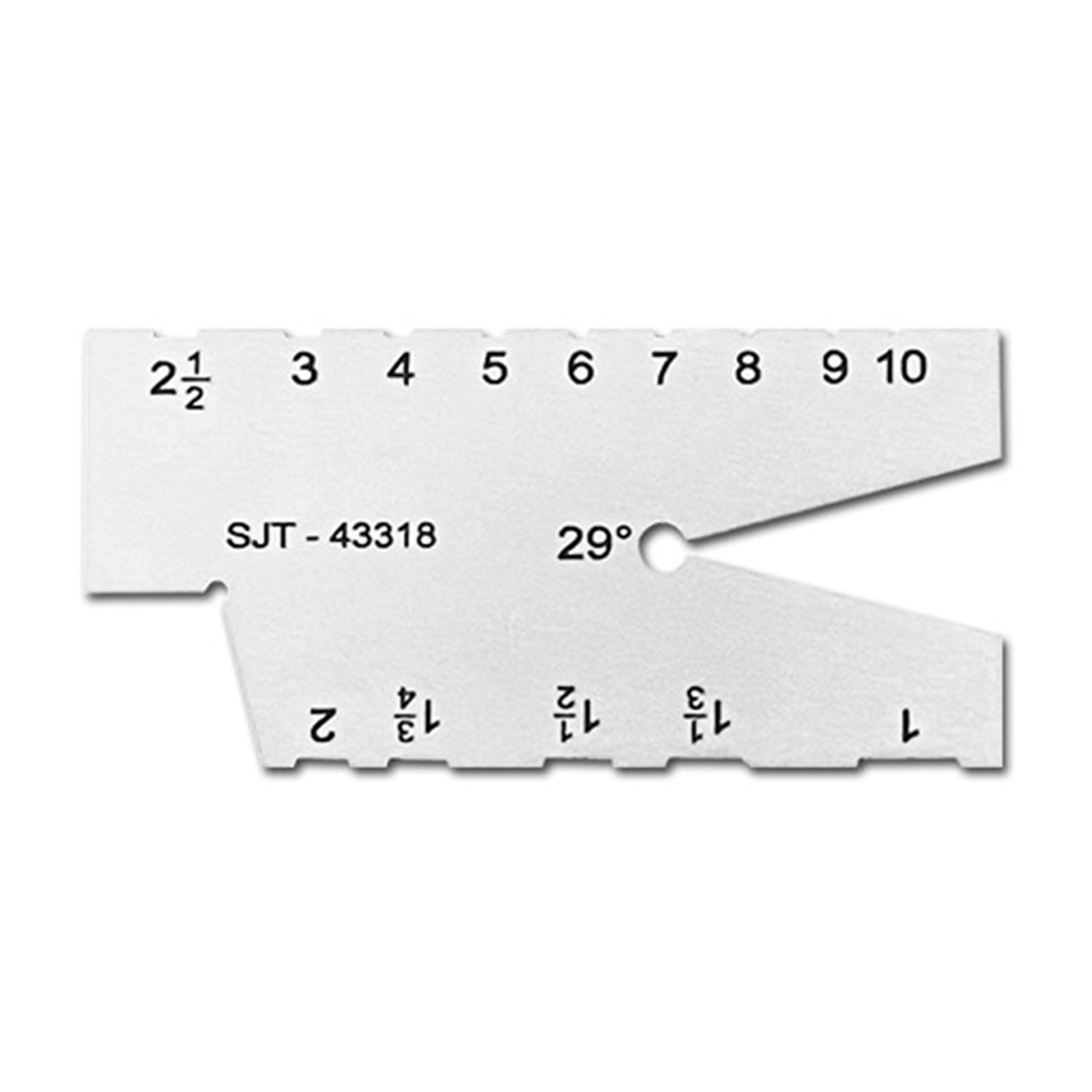 

Резьбомер 29/30 градусов, шаблон угла винта из нержавеющей стали, шаблон угла резьбы, шаблон угла заточки, инструмент для контроля A