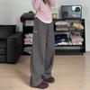 2026 Women's Gray High-Density Twill Cargo Pants: Slimming Spring/Summer Narrow-Leg Design