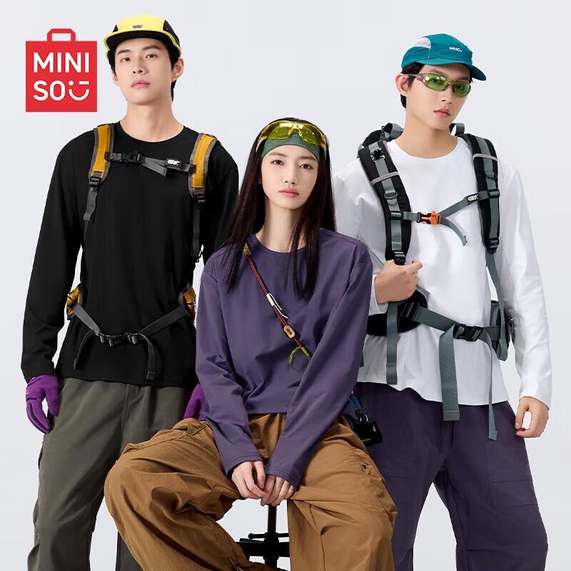 MINISO Unisex Quick-Dry Long Sleeve T-Shirt 3XL