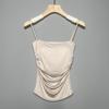 Dongdaemun Slim Backless Camisole with Chest Pads - Sexy and Pure Design for Women