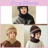 Touca de Bebê de Tricô com Proteção de Orelha Quentinha para Inverno Headwear Infantil