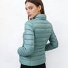 Womens Lightweight Down Jacket Winter Short Puffer Coat Stand Collar Slim Fit 7XL Duck 50% Fill Power
