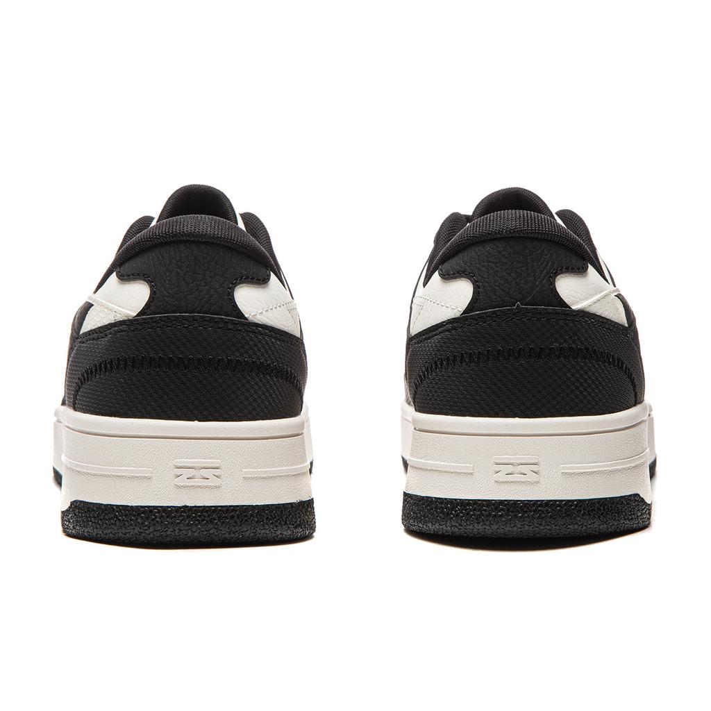 Li Ning Tianji Slip Resistant, Abrasion Resistant, Height Increasing Low top Skateboard Shoes Men's White Black AGCW065-3