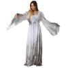Women Gossamer Ghost Costume Gothic Victorian White Fancy Dress