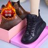High-top casual women's shoes 2025 winter new retro Martin boots velvet casual short boots muffin versatile bread boots