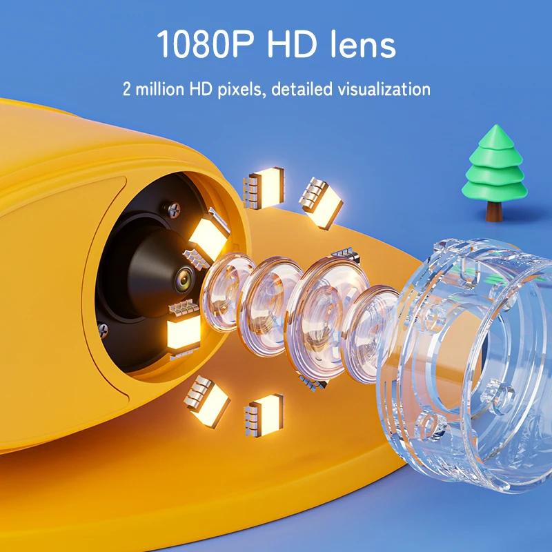 1000X Handheld Microscope for Kids 2.0" Screen Rechargeable Mini Pocket Digital Microscopes Portable Edu Gift Children Students