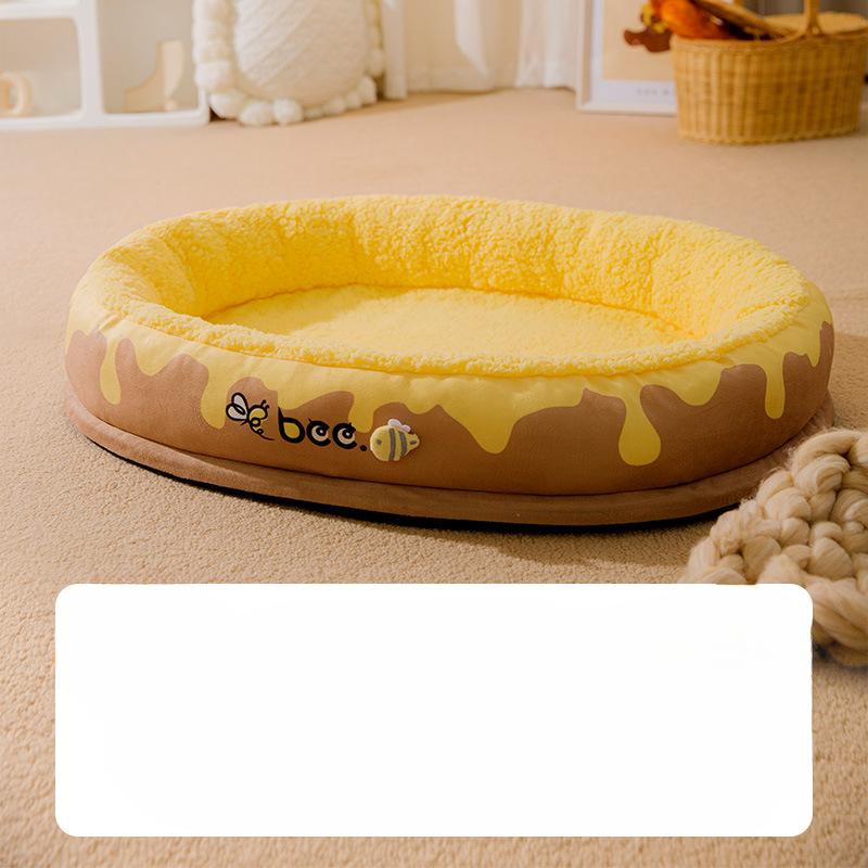 Kennel All-season Dog Bed Can Be Disassembled and Washed Dog Mat Winter Warm Small and Medium-sized Dog Sleeping Mat Winter Cat Litter