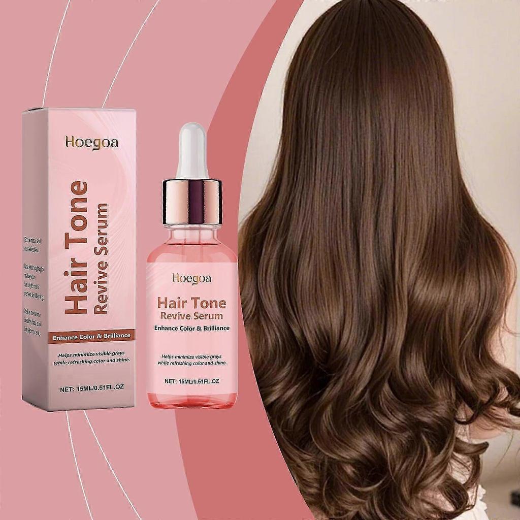Hoegoa Hair Care Essence Smooth Glossy Hair Care Refreshing Non-Greasy Moisturizing Hair Portable Compact Essence
