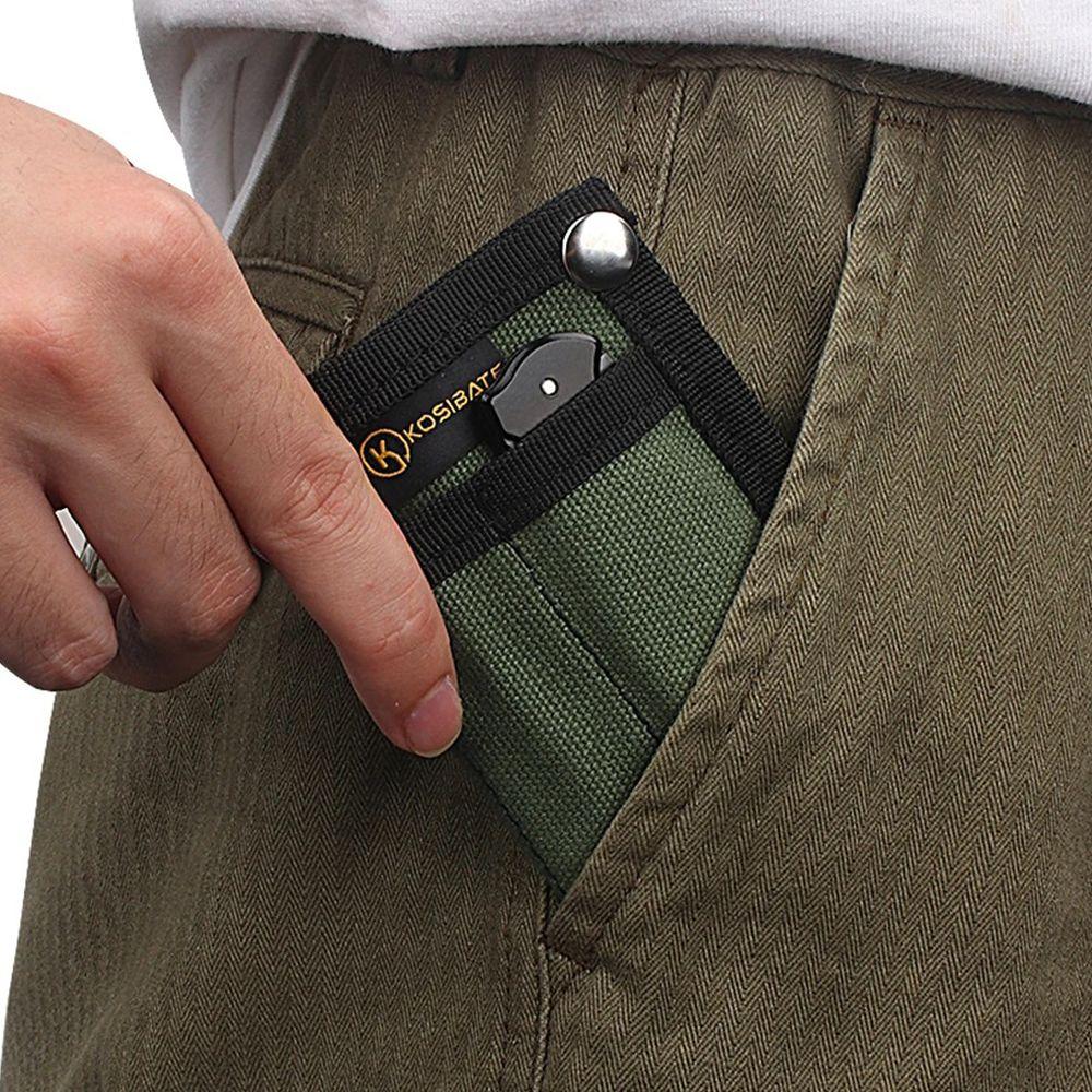 

Oxford EDC Pouch Wallet Foldable Camping Storage Wallet Hiking Outdoor Coin Purse Unisex сірий