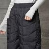 Women Harem Pants Elastic High Waist Lightweight Down Trousers with Large Pockets Thick Warm Quilt Pants