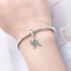 Orstarry DIY Zircon Butterfly 26 Letter Beads 925 Silver Pendant Charms for Bracelet Necklace Jewelry Gifts