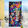 Roblox Beach Towel Super Soft & Absorbent Comfortable Lightweight Suitable for Swimming, Gym, Camping, Yoga Vacation