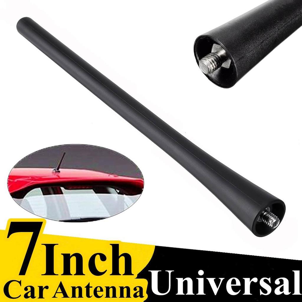 7 Inch Car Universal Auto Roof Mast AM/FM Antenna Mast Short Male Black Replace Bar 39151-T5R-305