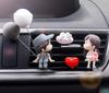 Car Air Outlet Clip Decoration Air Freshener Cute Cartoon Couples Action Figure Balloon Ornament Gift Auto Interior Accessories