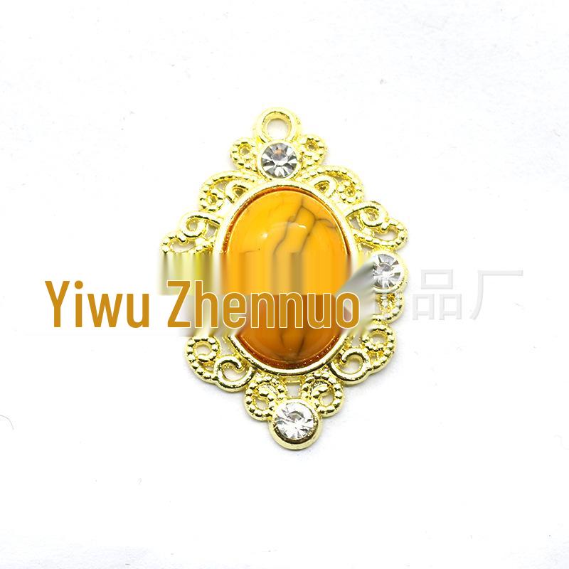 Okrągłe klipsy z metalu i akrylu z cyrkoniami 16 mm z płaskim tyłem do biżuterii, odzieży i ozdób DIY