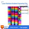 DIYCraft Rainbow Heart Gradient Car Decals - Dazzling Sticker for Vehicle Body