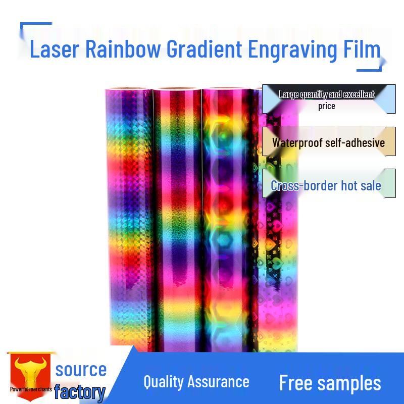 DIYCraft Rainbow Heart Gradient Car Decals - Dazzling Sticker for Vehicle Body