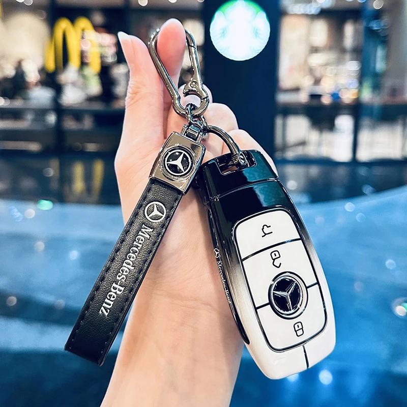 RPO5   Car Key Case Cover for Mercedes Benz 2022 C S Class W206 W223 S350 C260 C300 S400 S450 S500 Key Shell Protector