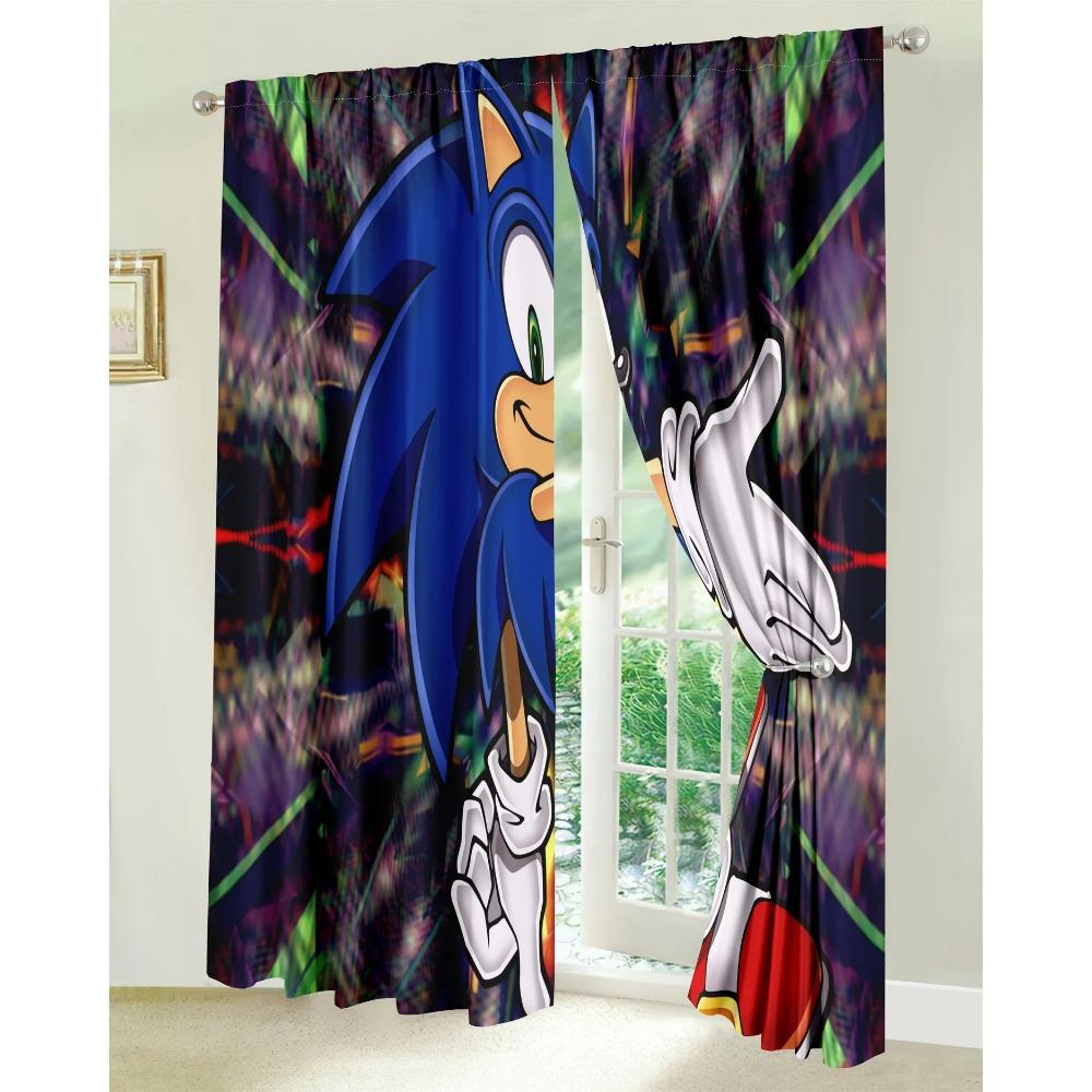 Cartoon Cute Lovely Kids Child Like Gift Light Filtering Drape Window Curtains for Living Room Bedroom Kitchen 2 Pieces Decor