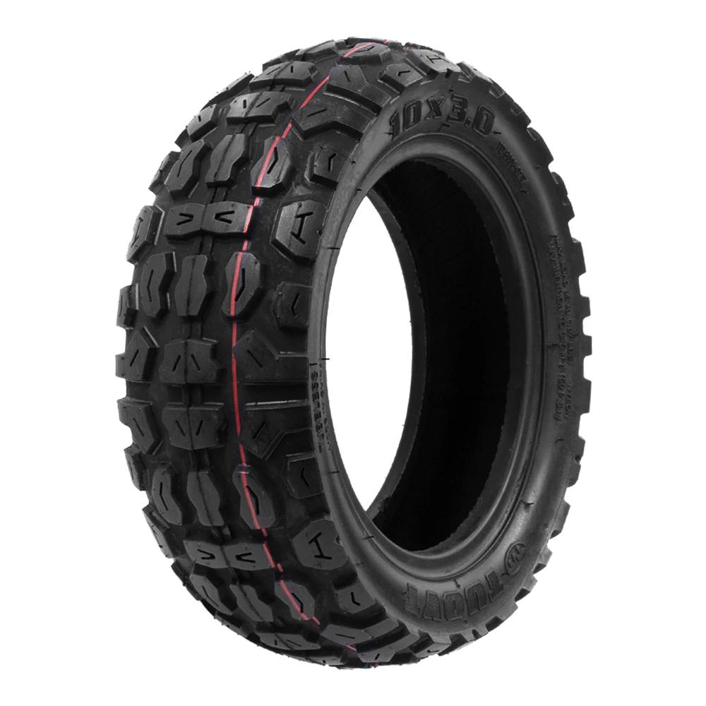 

10x3.0 Vacuum Tire for Zero 10X Dualtron KUGOO M4 Pro Kaabo 10 Inch 10*3.0 Thickened Off-Road Tubeless Tyres Scooter Accessories чорний