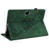 For Oppo Pad SE Case Butterfly Flower Imprint PU Leather Tablet Cover with Card Slots